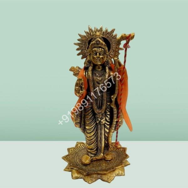 Brass Finish Metal Shri Ram Statue